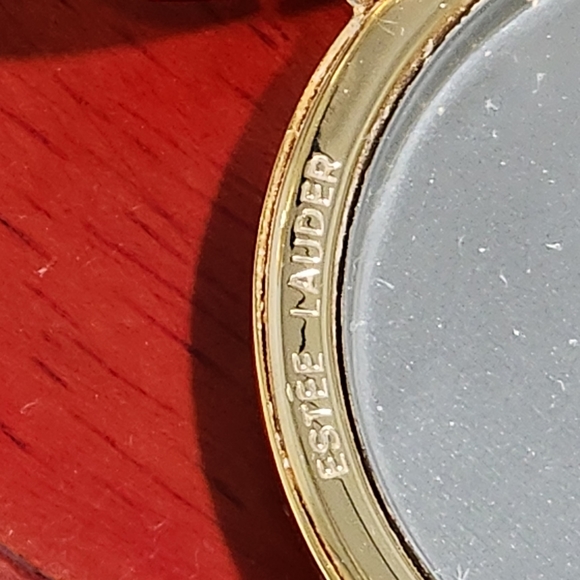 Estee Lauder Lucidity Pressed Powder Compact Gold Alligator Empty VTG Estate - Picture 4 of 11